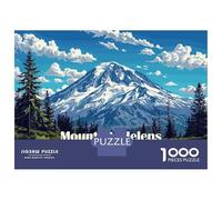 Rompecabezas De 1000 Piezas para Adultos Rompecabezas Mount St. Helens Landscape Rompecabezas Juegos Relajantes Ensamblaje De Patrones Diversión En Casa Actividades, 52x38cm/1000pcs
