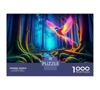 Rompecabezas De 1000 Piezas para Adultos Rompecabezas Neon Forest Fantasy Rompecabezas para Adultos Juego Familiar Alivia El Estrés Juego Desafiante Regalos 70x50cm/1000pcs