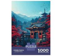 Rompecabezas De 1000 Piezas para Adultos Rompecabezas Nikko Japan Temple Autumn Rompecabezas para Adultos Juguetes Antiestrés Mejora La Memoria Diversión En Casa Actividades, 52x38cm/1000pcs