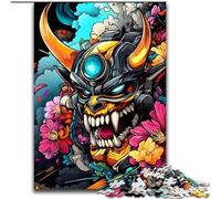 Rompecabezas de 1000 Piezas para Adultos, Rompecabezas Ninja japonés de 50x75cm para Fiestas, cumpleaños y Noches de Juegos en Familia