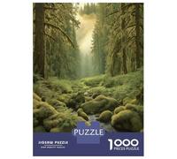 Rompecabezas De 1000 Piezas para Adultos Rompecabezas Oregon Forest Trail Travel Poster Rompecabezas para Adultos Juego De Ingenio Decoración del Hogar Juego Desafiante Regalos 52x38cm/1000pcs