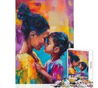 Rompecabezas de 1000 Piezas para Adultos Rompecabezas para Madre e Hija Juego práctico para Jugar en Familia Juguetes antiestrés Regalos para Amigos y Familiares (38x26cm)