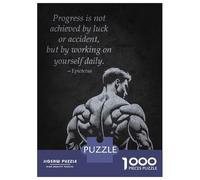 Rompecabezas De 1000 Piezas Para Adultos Rompecabezas Progress - Gym Workout Fitness Motivation Rompecabezas Para Adultos Juego De Ingenio Decoración Del Hogar Juego Desafiante Regalos 70x50cm/1000pcs