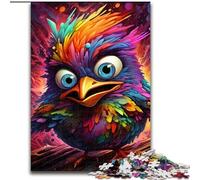Rompecabezas de 1000 Piezas para Adultos, Rompecabezas psicodélico de Pollito, Actividad para el hogar, Ideal para Fiestas, cumpleaños y Noches de Juegos en Familia (tamaño: 26x38cm)