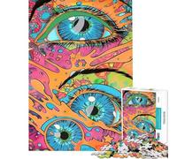 Rompecabezas de 1000 Piezas para Adultos Rompecabezas Psycho Dream para Adolescentes Juegos Divertidos de ensamblaje cumpleaños y Navidad (tamaño 38x26cm)