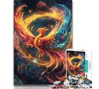 Rompecabezas de 1000 Piezas para Adultos, Rompecabezas Rainbow Phoenix para Adolescentes, Juegos Divertidos, Cada Pieza es única, Juego desafiante y Divertido para Toda la Familia, 50x75cm