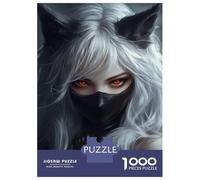 Rompecabezas De 1000 Piezas para Adultos Rompecabezas Red Eyes, White Hair -2 Rompecabezas Juegos Relajantes Alivia El Estrés Actividades Divertidas En Casa 70x50cm/1000pcs