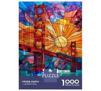 Rompecabezas De 1000 Piezas para Adultos Rompecabezas San Francisco para Adultos Juego Práctico Análisis Y Lógica Juego Desafiante Regalos 52x38cm/1000pcs