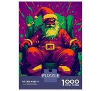 Rompecabezas De 1000 Piezas para Adultos Rompecabezas Santa Claus in A Chair Rompecabezas Juegos Relajantes Ensamblaje De Patrones Diversión En Casa Actividades, 52x38cm/1000pcs
