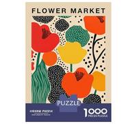 Rompecabezas De 1000 Piezas para Adultos Rompecabezas Sao Paulo Flower Market Print Rompecabezas para Adultos Juegos Divertidos Desafío Difícil Cumpleaños 52x38cm/1000pcs