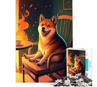 Rompecabezas de 1000 Piezas para Adultos Rompecabezas Shiba Is Fine Now Juguetes educativos Juegos Divertidos Un desafío difícil Regalos para Mujeres y Hombres (tamaño 38x26cm)