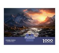 Rompecabezas De 1000 Piezas para Adultos Rompecabezas Snow-Capped Mountain Range-2 Rompecabezas para Adultos Juegos Divertidos Desafío Difícil Cumpleaños 70x50cm/1000pcs