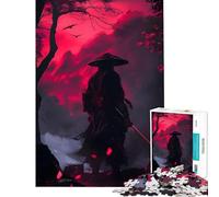 Rompecabezas de 1000 Piezas para Adultos Rompecabezas Solitario Samurai Juegos Familiares Juguetes adictivos para Cultivar la Paciencia Regalos de cumpleaños Una Obra de Arte (tamaño 75x50cm)