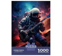Rompecabezas De 1000 Piezas para Adultos Rompecabezas Space Guitar Hero Rompecabezas para Adultos Juegos Divertidos Arte De Pared Diversión En Casa Actividades, 52x38cm/1000pcs
