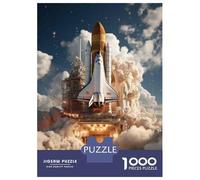 Rompecabezas De 1000 Piezas para Adultos Rompecabezas Space Shuttle Launch-2 Rompecabezas para Adultos Juegos Relajantes Mejora La Memoria Juego Desafiante Regalos 52x38cm/1000pcs