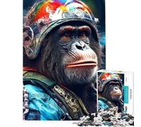 Rompecabezas de 1000 Piezas para Adultos Rompecabezas Speedy Simian Juego práctico para aliviar el estrés cumpleaños (tamaño 38x26cm)