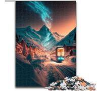 Rompecabezas de 1000 Piezas para Adultos, Rompecabezas Surrealista de Invierno, Hecho de cartón, cumpleaños, festividades y decoración del hogar, 1000 Piezas(26x38cm)