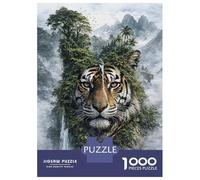 Rompecabezas De 1000 Piezas para Adultos Rompecabezas The Regal Guardian of The Jungle Rompecabezas Juegos Relajantes Ensamblaje De Patrones Diversión En Casa Actividades, 70x50cm/1000pcs