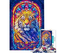Rompecabezas de 1000 Piezas para Adultos Rompecabezas Tigre Real Juegos Divertidos para Adultos Que estimulan el análisis y la lógica Difícil y desafiante (Tamaño 38x52cm)