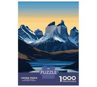 Rompecabezas De 1000 Piezas para Adultos Rompecabezas Torres del Paine National Park Rompecabezas para Adultos Juego Familiar Arte De Pared Actividades Divertidas En Casa 52x38cm/1000pcs