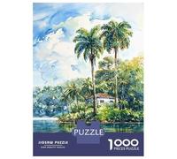 Rompecabezas De 1000 Piezas para Adultos Rompecabezas Tropical Island Calm Rompecabezas para Adultos Juegos Divertidos Desafío Difícil Cumpleaños 52x38cm/1000pcs
