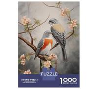 Rompecabezas De 1000 Piezas para Adultos Rompecabezas Two Birds on Branch para Adultos Juego Práctico Análisis Y Lógica Juego Desafiante Regalos 38x26cm/1000pcs