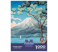 Rompecabezas De 1000 Piezas para Adultos Rompecabezas Ukiyo E Fuji Lake Yamanaka Rompecabezas para Adultos Juego Familiar Arte De Pared Actividades Divertidas En Casa 38x26cm/1000pcs