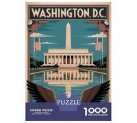 Rompecabezas De 1000 Piezas para Adultos Rompecabezas Washington D.C. Travel Rompecabezas para Adultos Juego Familiar Arte De Pared Actividades Divertidas En Casa 38x26cm/1000pcs