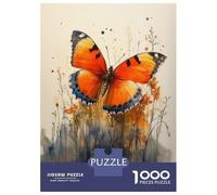 Rompecabezas De 1000 Piezas para Adultos Rompecabezas Watercolor Butterfly Rompecabezas Juegos Relajantes Alivia El Estrés Actividades Divertidas En Casa 52x38cm/1000pcs