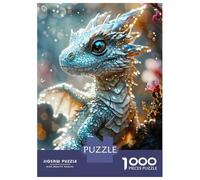 Rompecabezas De 1000 Piezas para Adultos Rompecabezas White Magical Baby Dragon Rompecabezas para Adultos Juegos Divertidos Desafío Difícil Cumpleaños 38x26cm/1000pcs