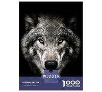 Rompecabezas De 1000 Piezas para Adultos Rompecabezas Wild Angry Wolf Head Rompecabezas Juegos Relajantes Alivia El Estrés Actividades Divertidas En Casa 52x38cm/1000pcs