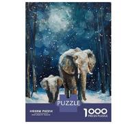 Rompecabezas De 1000 Piezas para Adultos Rompecabezas Winters Gentle Giants Rompecabezas Juegos Relajantes Ensamblaje De Patrones Diversión En Casa Actividades, 52x38cm/1000pcs