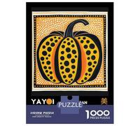 Rompecabezas De 1000 Piezas Para Adultos Rompecabezas Yayoi Kusama Pumpkin No.6 Exhibition Poster Rompecabezas Para Adultos Juguetes Antiestrés Mejora La Memoria Diversión En Casa Actividades, 70x50cm