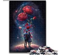 Rompecabezas de 1000 Piezas para Adultos, Rosa Cósmica, Juego Familiar de 1000 Piezas para Adolescentes, desafiante Rompecabezas (tamaño 50x75cm)