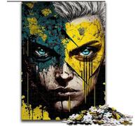 Rompecabezas de 1000 Piezas para Adultos: Rostro de un héroe. Rompecabezas de cartón para Adultos. Un desafío para Adolescentes, Decorar el hogar o Regalar (tamaño 26x38cm).