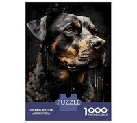 Rompecabezas De 1000 Piezas para Adultos Rottweiler Dog Folklore Rompecabezas para Adultos Juegos De Relajación Desafío Difícil Ayuda A Ejercitar El Cerebro 70x50cm/1000pcs