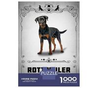 Rompecabezas De 1000 Piezas para Adultos Rottweiler Rompecabezas para Adultos Juguete Decoración De Pared Regalos para Mujeres Difícil Y Desafiante 52x38cm/1000pcs