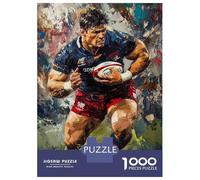 Rompecabezas De 1000 Piezas para Adultos Rugby Rush Power and Passion Rompecabezas para Adultos Juguetes Antiestrés Difícil Difícil Y Desafiante 38x26cm/1000pcs