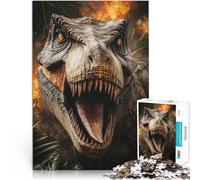 Rompecabezas de 1000 Piezas para Adultos Rugido del T-Rex Hecho de Madera para Mayores de 14 años Cada Pieza es única: Juego Divertido y desafiante para Toda la Familia. Ideas de Regalos