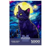 Rompecabezas De 1000 Piezas para Adultos Russian Blue Cat Abstract Rompecabezas para Adultos Juguete Decoración De Pared Difícil Regalo De Cumpleaños, Regalos, 70x50cm/1000pcs