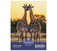 Rompecabezas De 1000 Piezas para Adultos Safari Giraffes Africa Rompecabezas para Adultos Juego Práctico Vacaciones En Casa Matar El Tiempo Actividades Divertidas En Casa 70x50cm/1000pcs