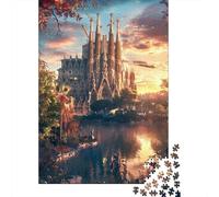 Rompecabezas De 1000 Piezas para Adultos Sagrada Familia Barcelona-2 Rompecabezas Juego De Ingenio Ensamblaje De Patrones Regalos De Cumpleaños Y Únicos 70x50cm/1000pcs
