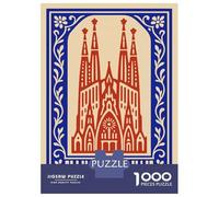 Rompecabezas De 1000 Piezas para Adultos Sagrada Familia Illustration with Floral Border Rompecabezas para Adultos: Análisis Práctico del Juego Y Lógica, Toda La Familia 52x3