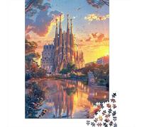 Rompecabezas De 1000 Piezas para Adultos Sagrada Familia Sunset Reflections Rompecabezas para Adultos Juegos Familiares Decoración del Hogar Desafío Educativo 52x38cm/1000pcs