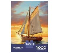 Rompecabezas De 1000 Piezas para Adultos Sailing Into Sunset Rompecabezas para Adultos Juguetes Antiestrés Carrera De Velocidad Manual Interacción Entre Padres E Hijos 52x38cm/1000pcs