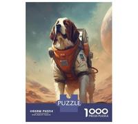 Rompecabezas De 1000 Piezas para Adultos Saint Bernard Mars Rompecabezas para Adultos Juegos Relajantes Regalos para Mujeres Desafiantes para Completar 52x38cm/1000pcs