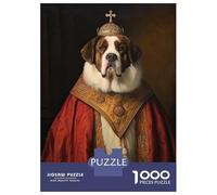 Rompecabezas De 1000 Piezas para Adultos Saint Bernard The Pope Rompecabezas para Adultos Juego Familiar Alivia El Estrés Difícil Y Desafiante 70x50cm/1000pcs
