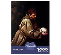 Rompecabezas De 1000 Piezas para Adultos Saint Francis in Prayer Rompecabezas para Adolescentes Juego Práctico Desafío Difícil Regalo De Cumpleaños, Regalos, 70x50cm/1000pcs