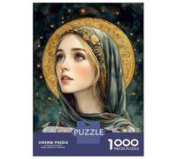 Rompecabezas De 1000 Piezas para Adultos Saint Hildegard of Bingen Rompecabezas para Adultos Juego De Ingenio para La Diversión Familiar Cumpleaños 52x38cm/1000pcs