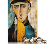Rompecabezas de 1000 Piezas para Adultos, Saint Thomas Becket, Rompecabezas de Papel para familias, desafío Mental, 1000 Piezas (38 x 26 cm)